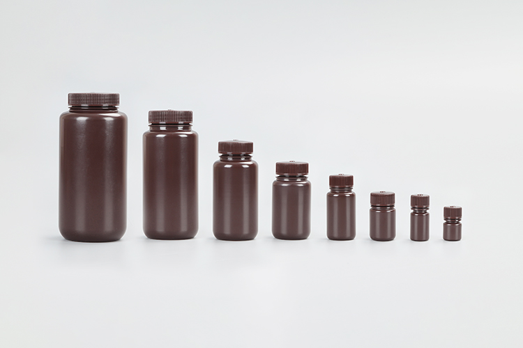 HDPE Коричневые бутылки реагента